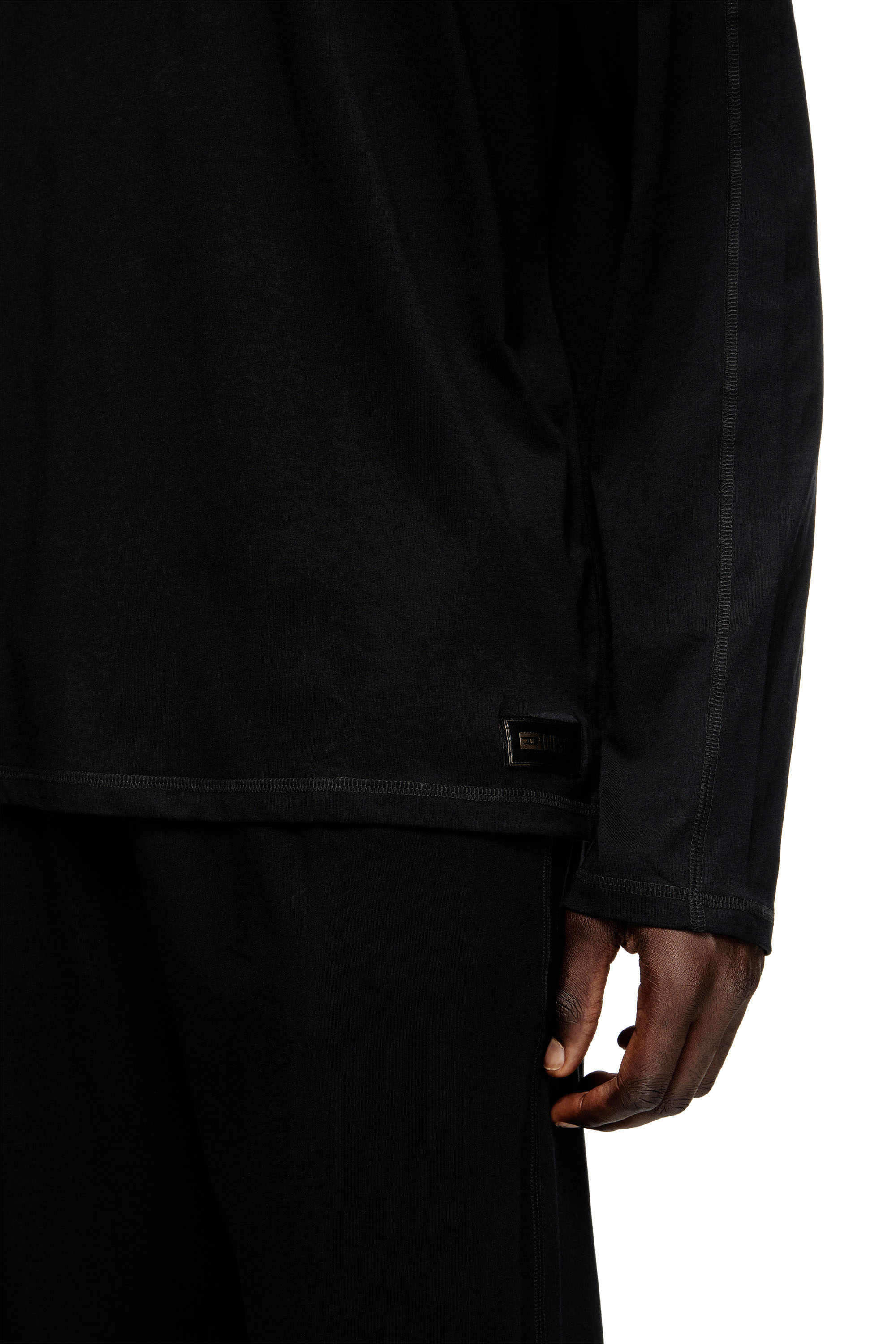 Diesel - SET-ADRIAN-UTLT, Man's Pyjamas in cotton jersey in Black - 3