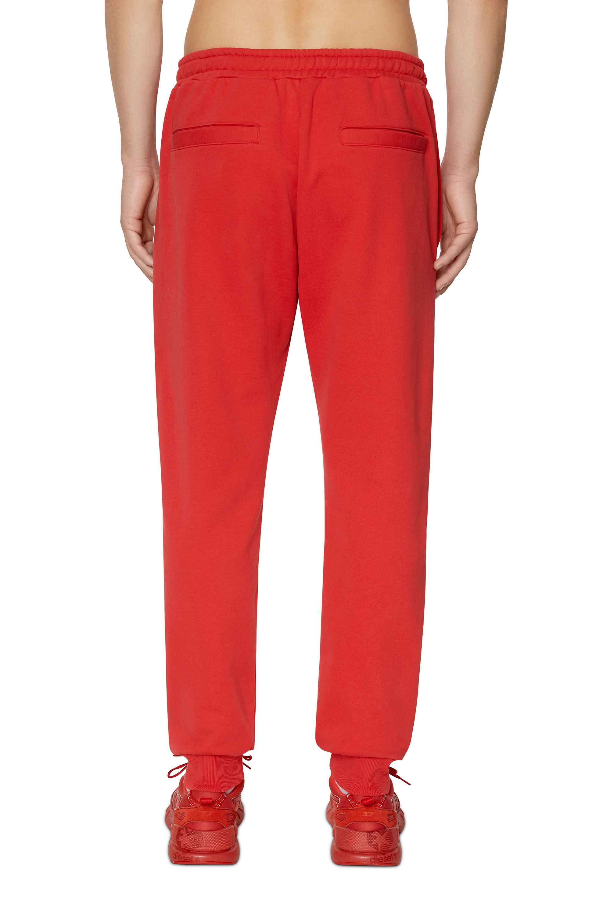 Diesel - P-TARY-DIV, Man Sweatpants with logo embroidery in Red - Image 4