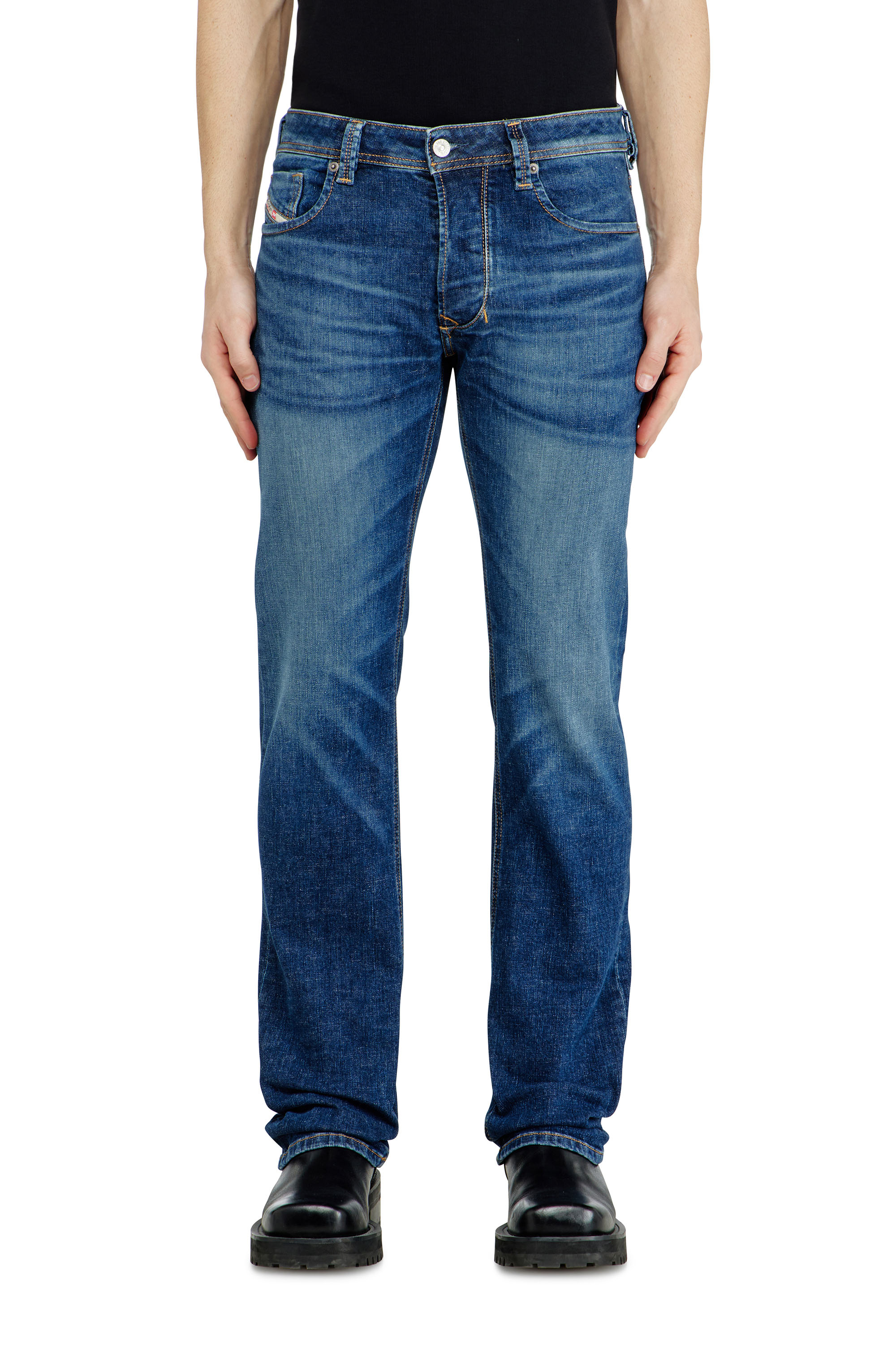 Diesel - Man's Regular Jeans 1985 Larkee 09J47, Dark Blue - 4