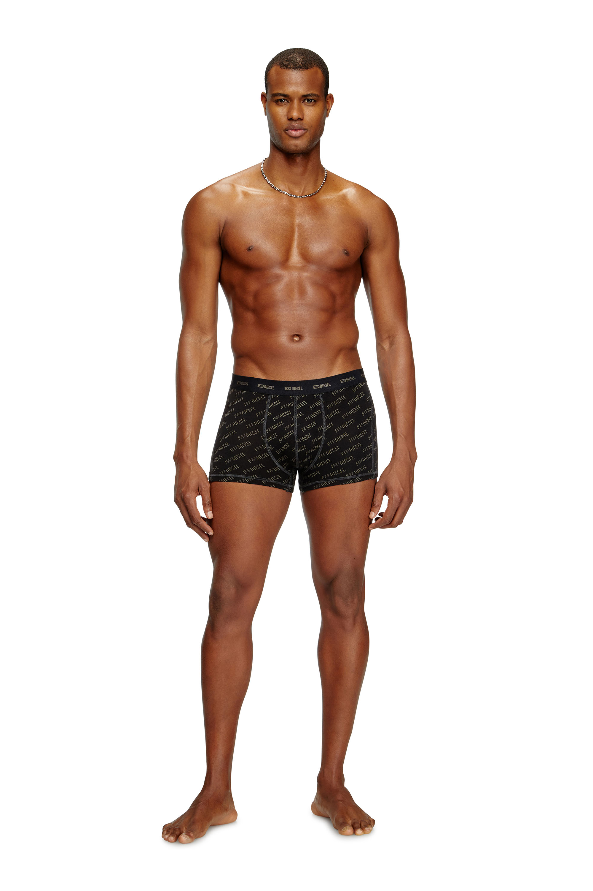 Diesel - DAMIEN-UTLT-3PACK, Man's 3-pack boxer briefs with stylised logo in Black/Brown - 2
