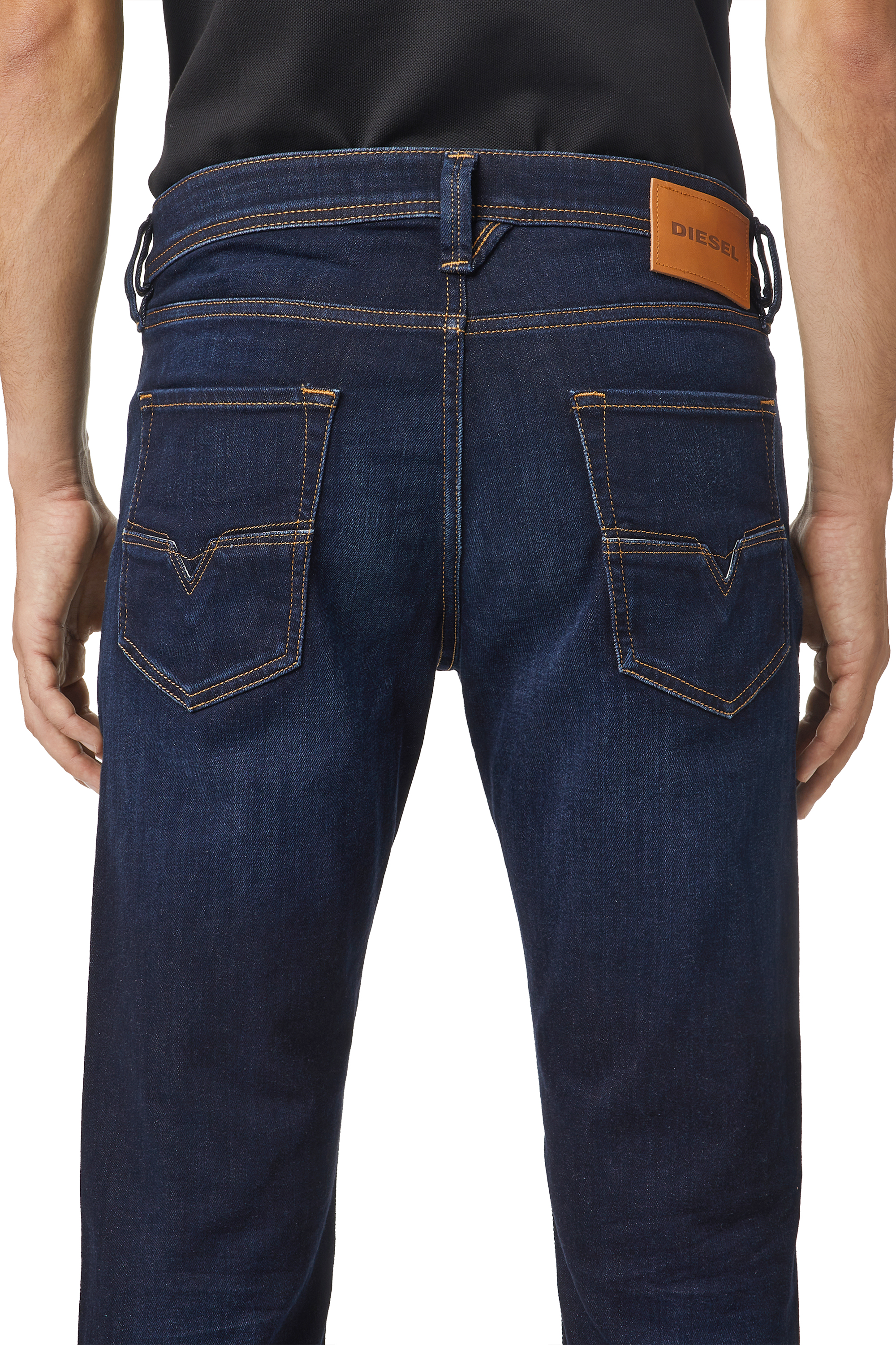 Diesel - Tapered Jeans 1986 Larkee-Beex 009ZS, Dark Blue - Image 5