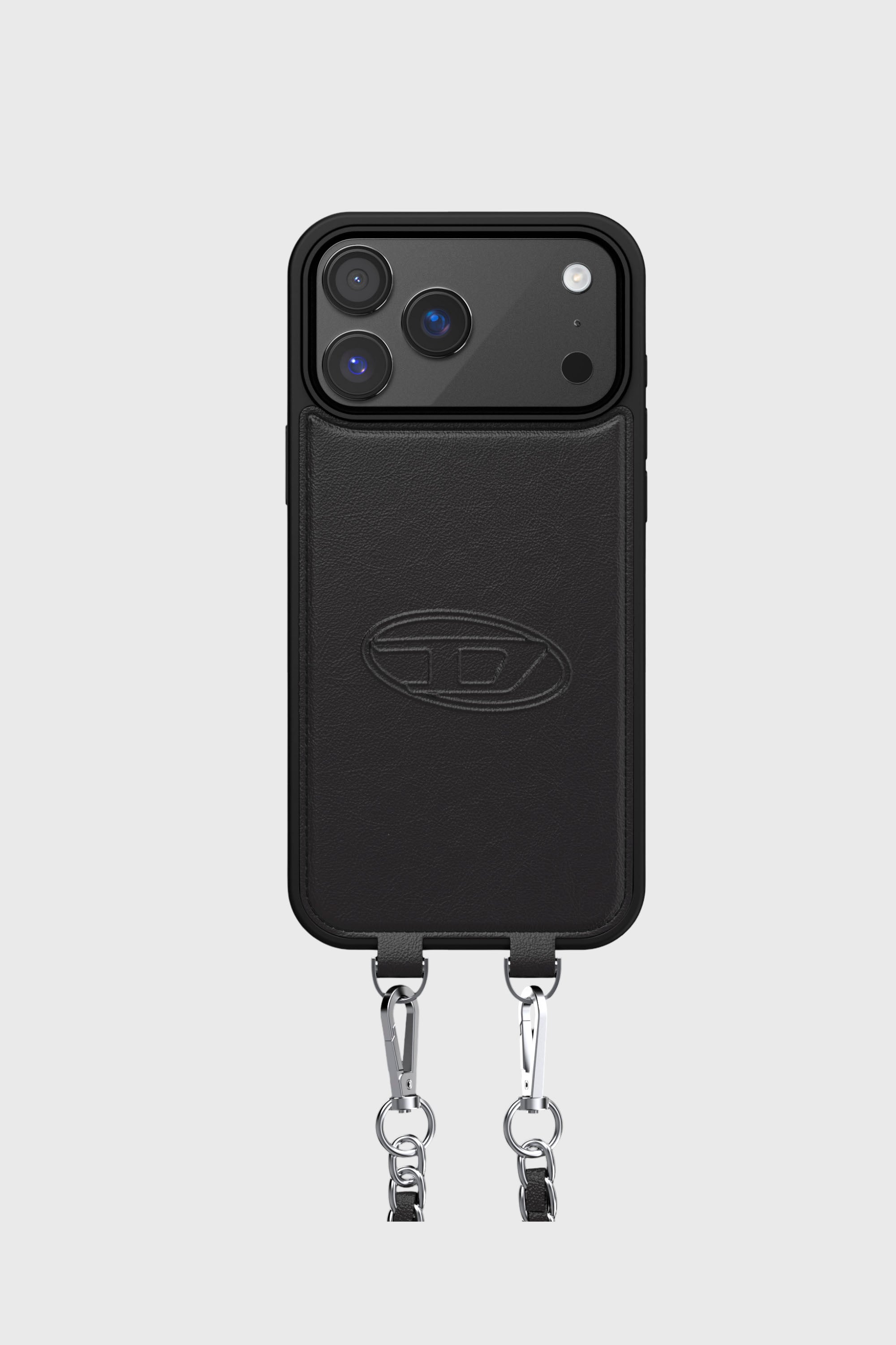 Diesel - 60663 MOULDED CASE, Unisex's Oval D case with wrist strap and MagSafe for iPhone 17 Pro Max in Black - 2