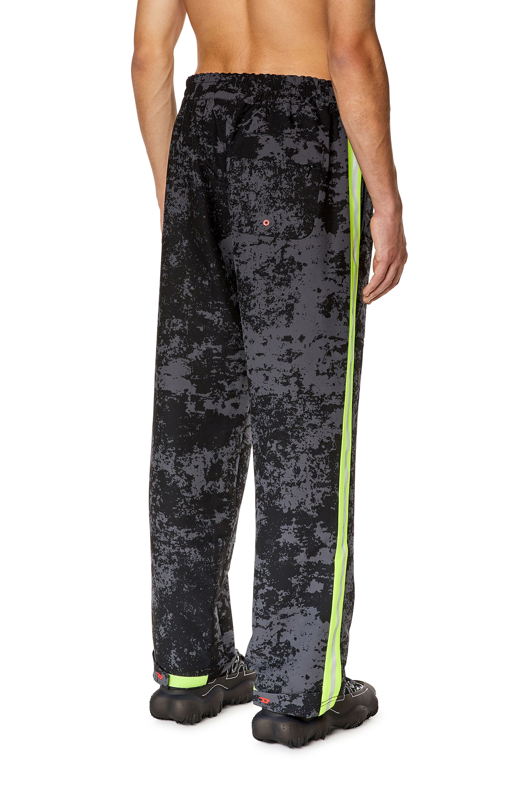 Diesel - AMWB-WINSTON-WT30, Man Woven track pants with cloudy print in Multicolor - Image 4