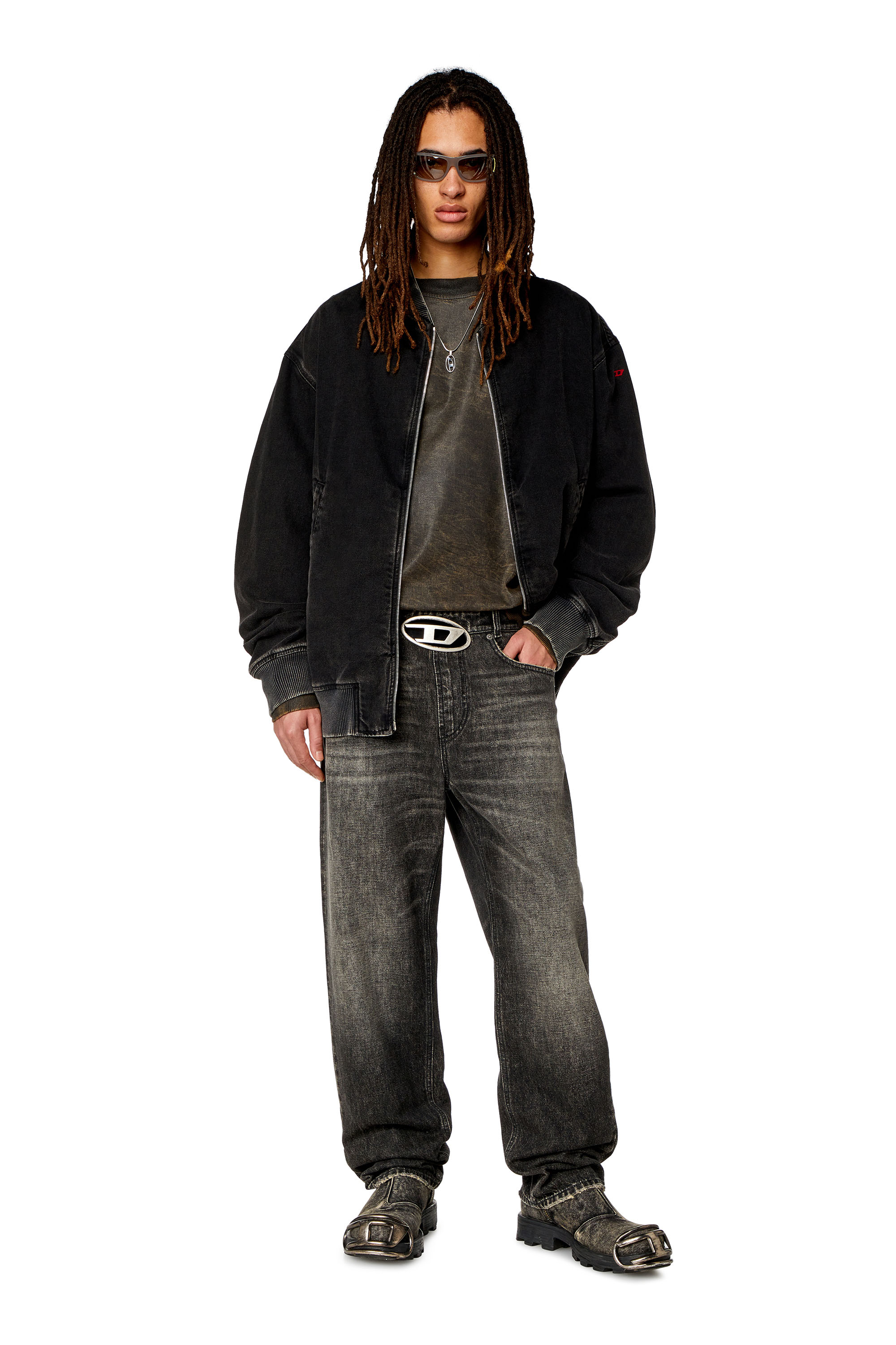 Diesel - Man Straight Jeans 2010 D-Macs 0JGAE, Black/Dark grey - Image 1