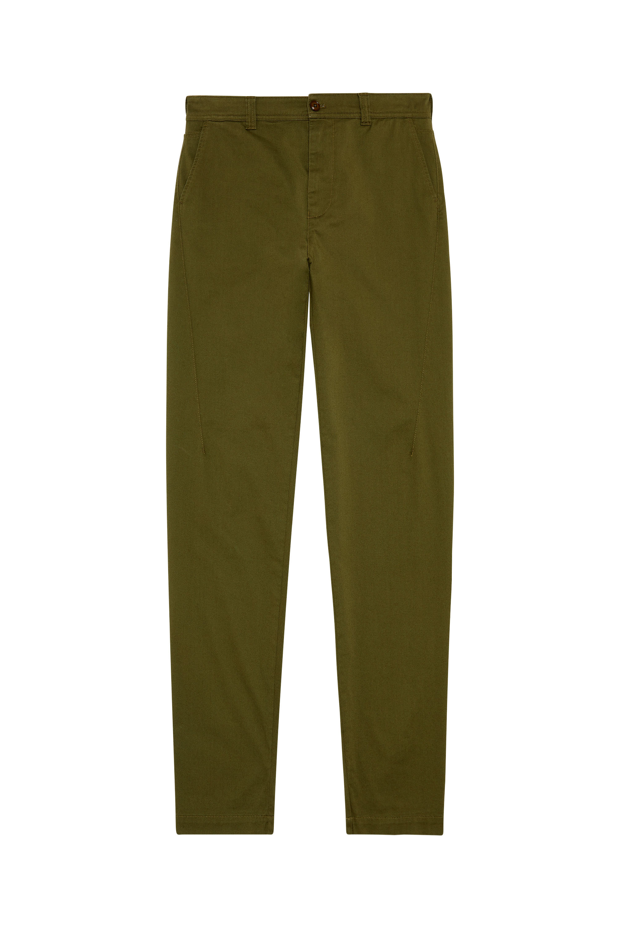 Diesel - P-DEAN, Man Chino pants in cotton gabardine in Green - Image 3