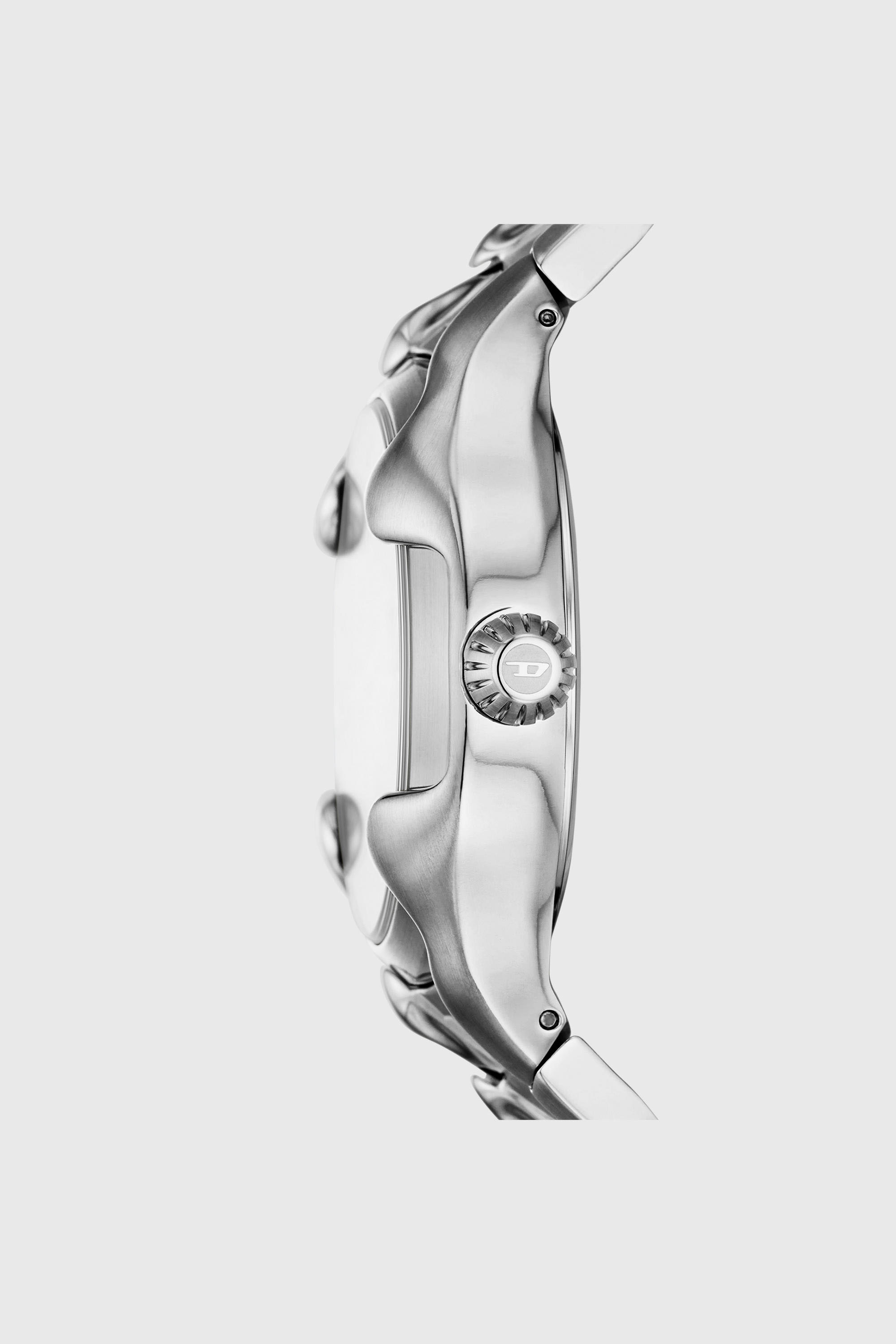 Diesel - DZ2200, Man's Vert three-hand date stainless steel watch in Silver - 3