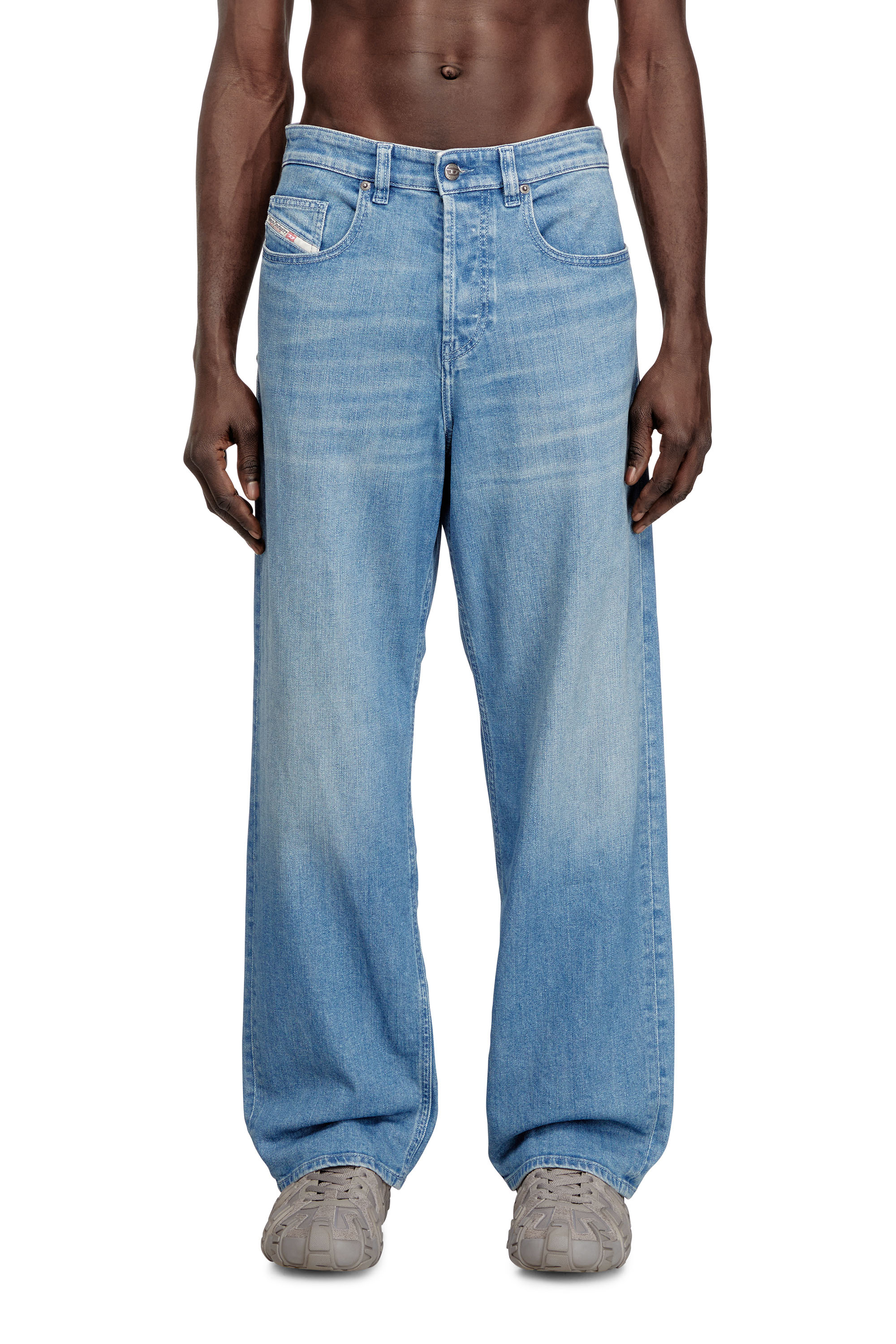 Diesel - Man's Relaxed Jeans 2001 D-Macro 09Q18, Light Blue - 3