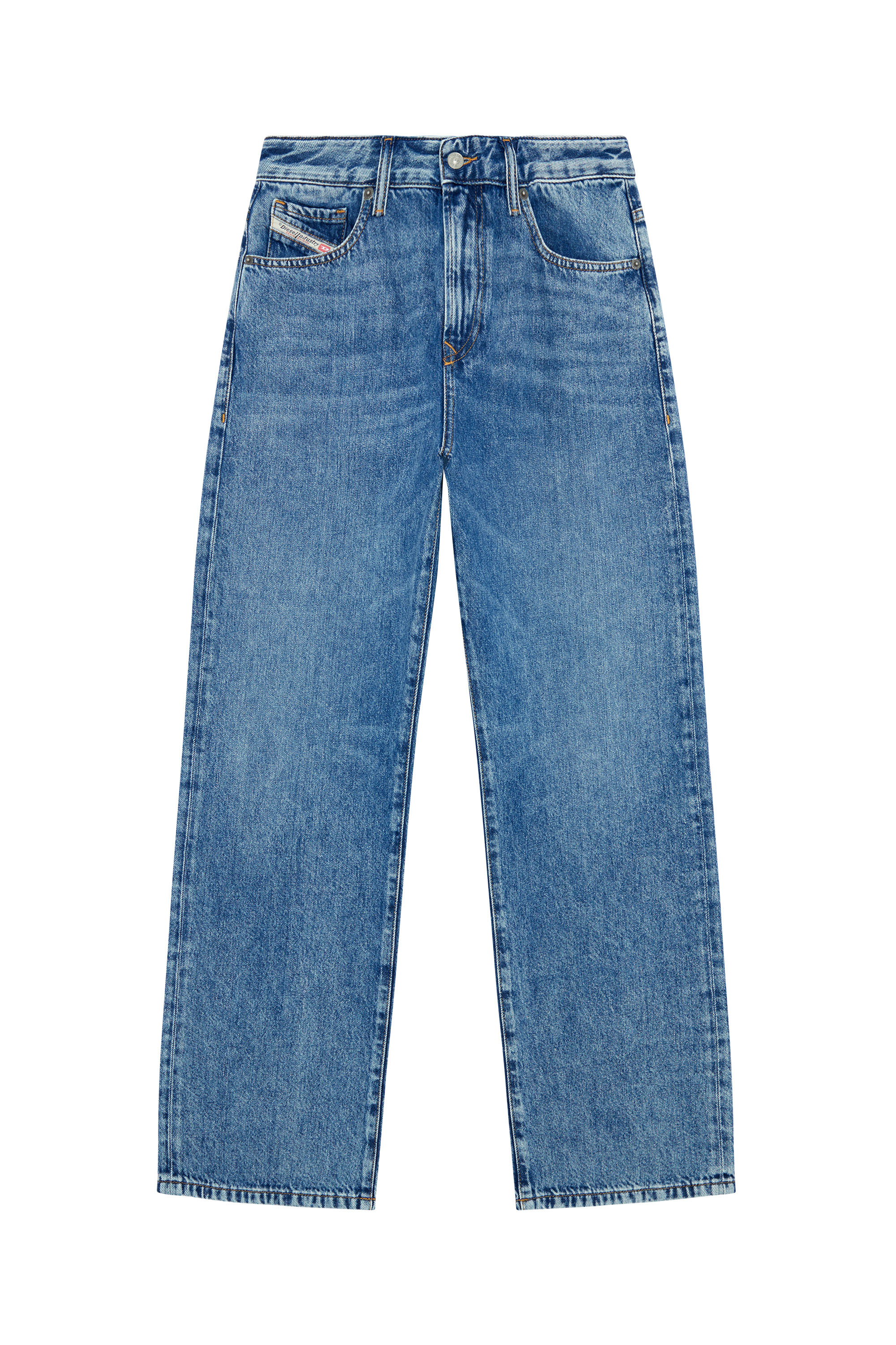 Diesel - Woman Straight Jeans 1999 D-Reggy 09H96, Medium blue - Image 3
