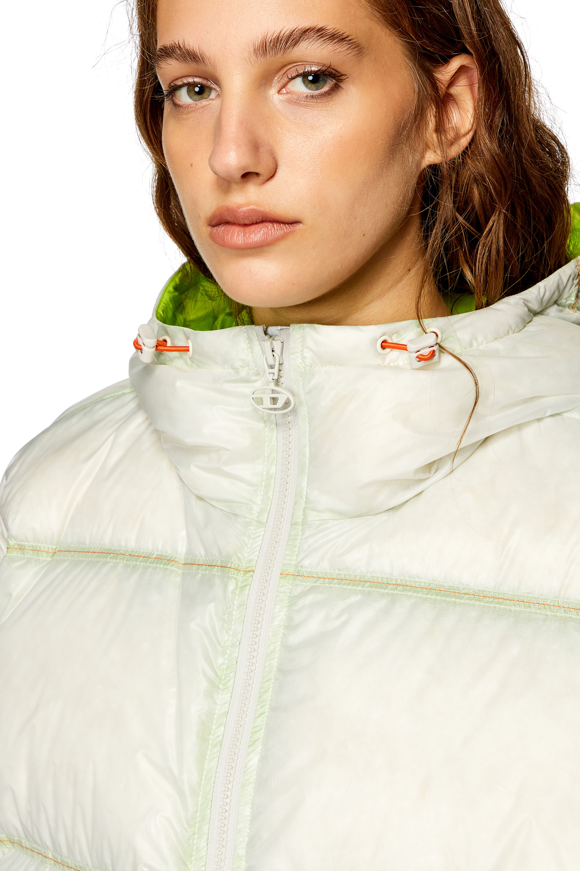 Diesel - W-BIRDY, Woman Down jacket in see-through ripstop in Multicolor - Image 5