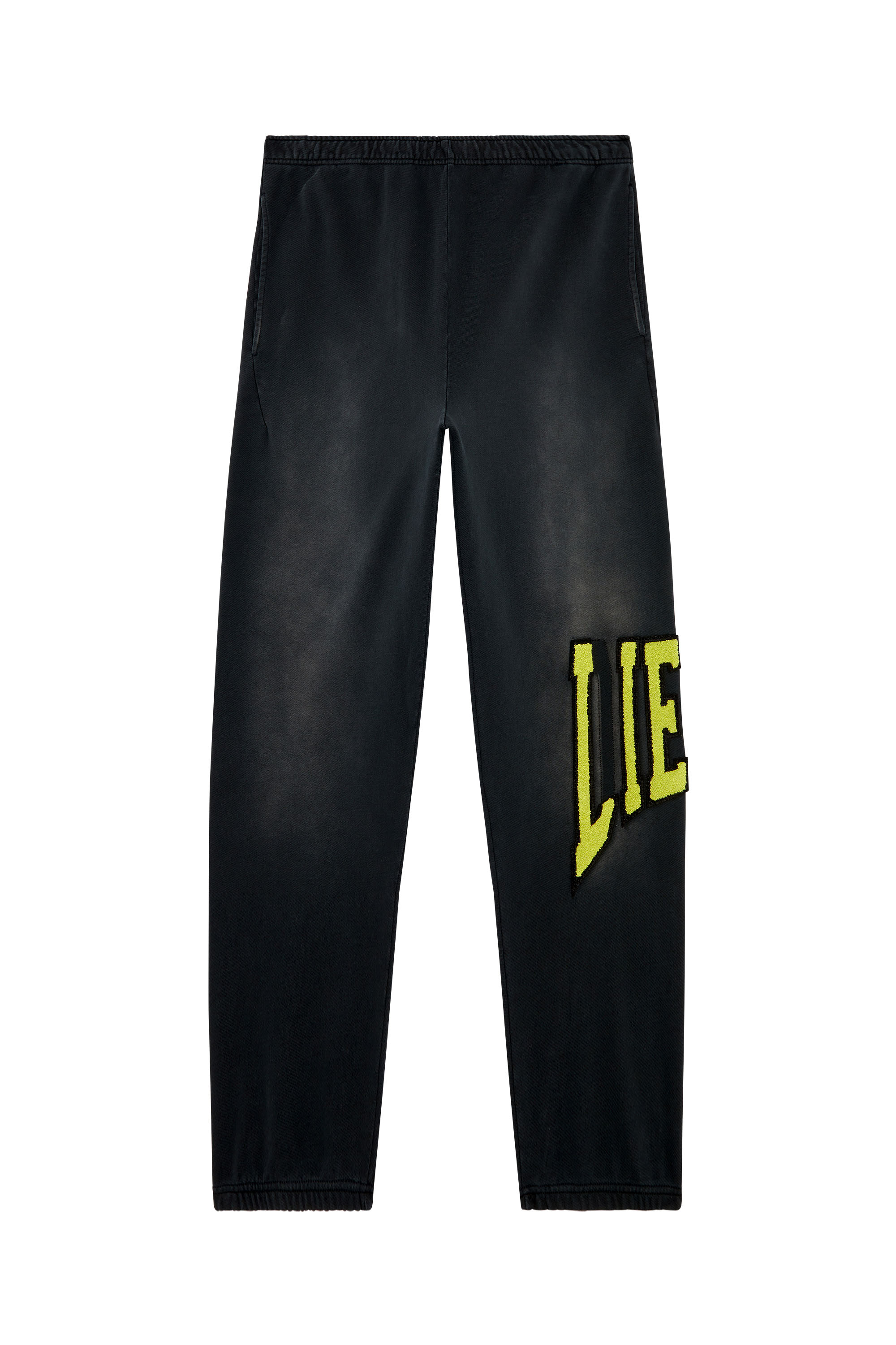 Diesel - P-MARCHI, Man College track pants with LIES patches in Black - Image 3