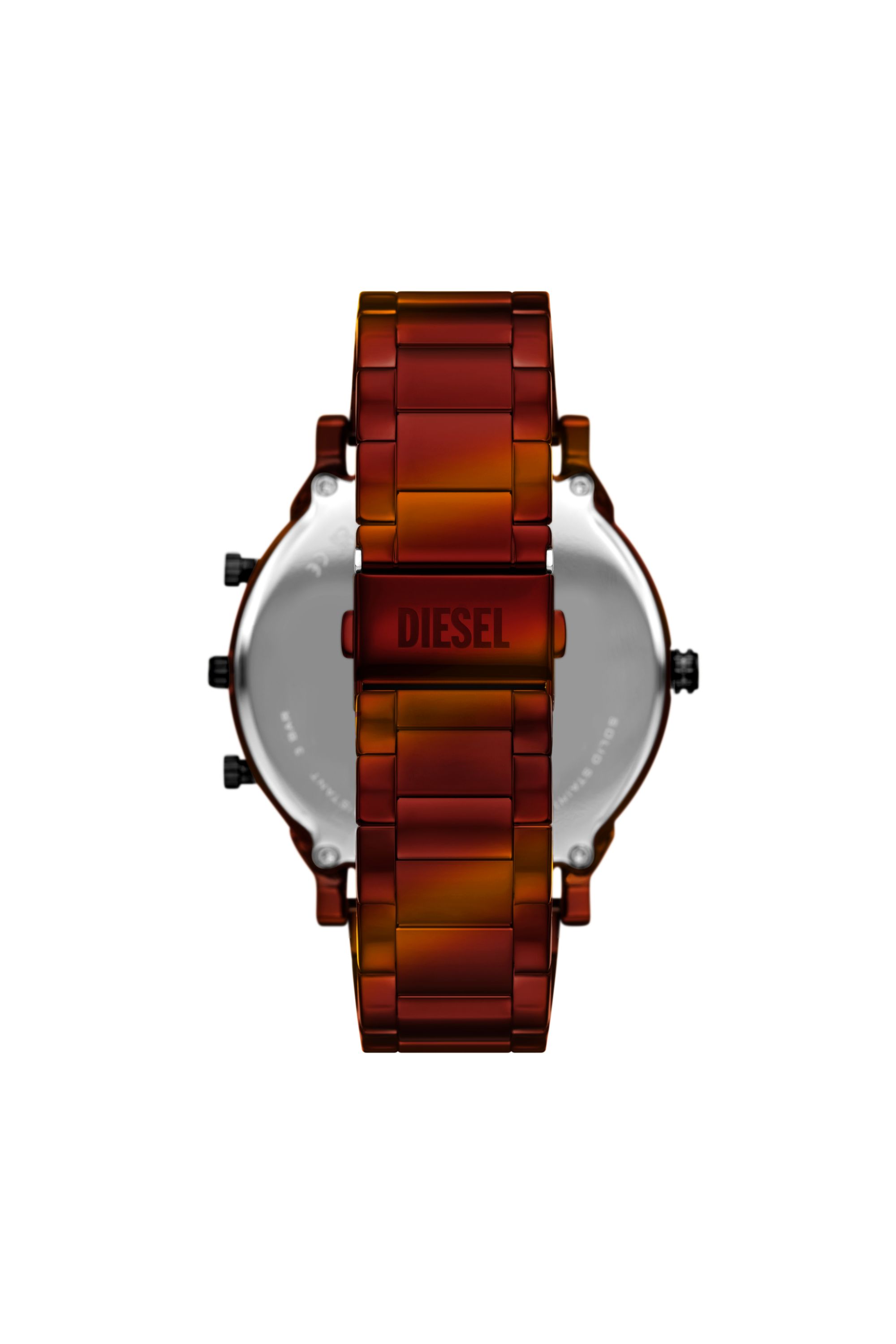 Diesel - DZ7491 WATCH, Man's Mr. Daddy Slim red stainless steel watch in Red - 2