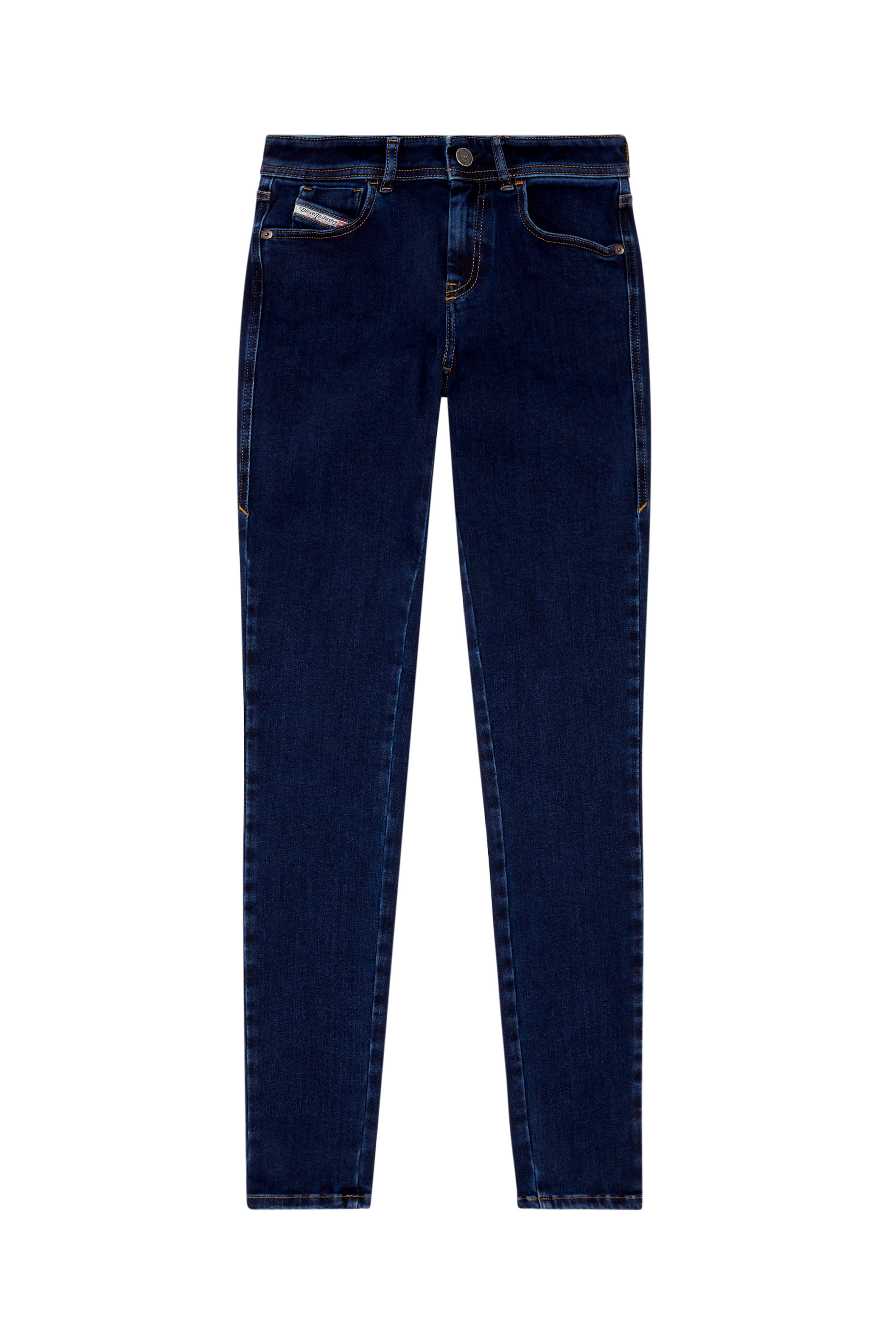 Diesel - Super skinny Jeans 2017 Slandy 09H80, Dark Blue - Image 3