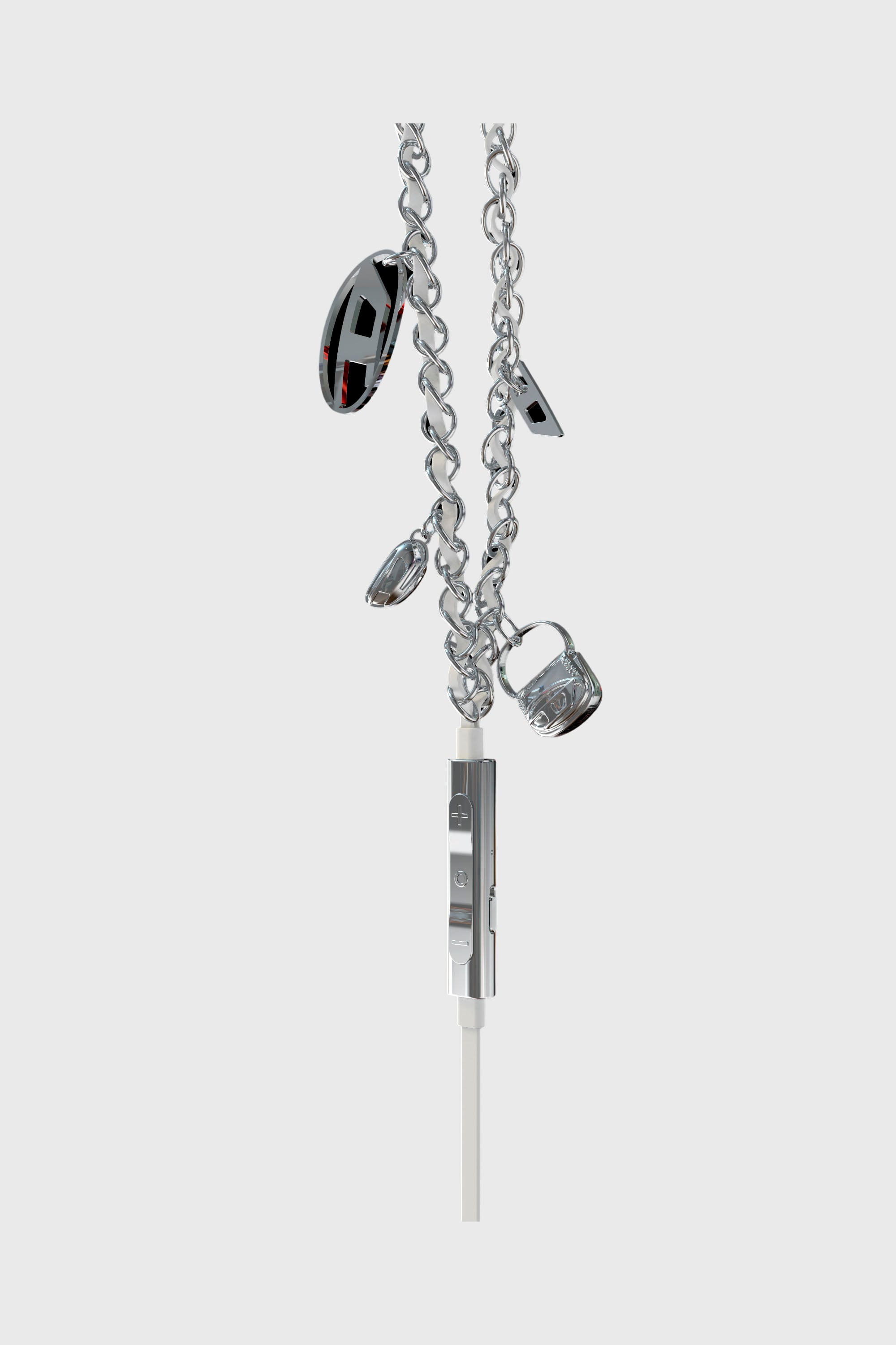 Diesel - 60458  WIRED EARBUDS WIRED EARBUDS, Unisex's Wired Earbuds and charms in Silver - 2