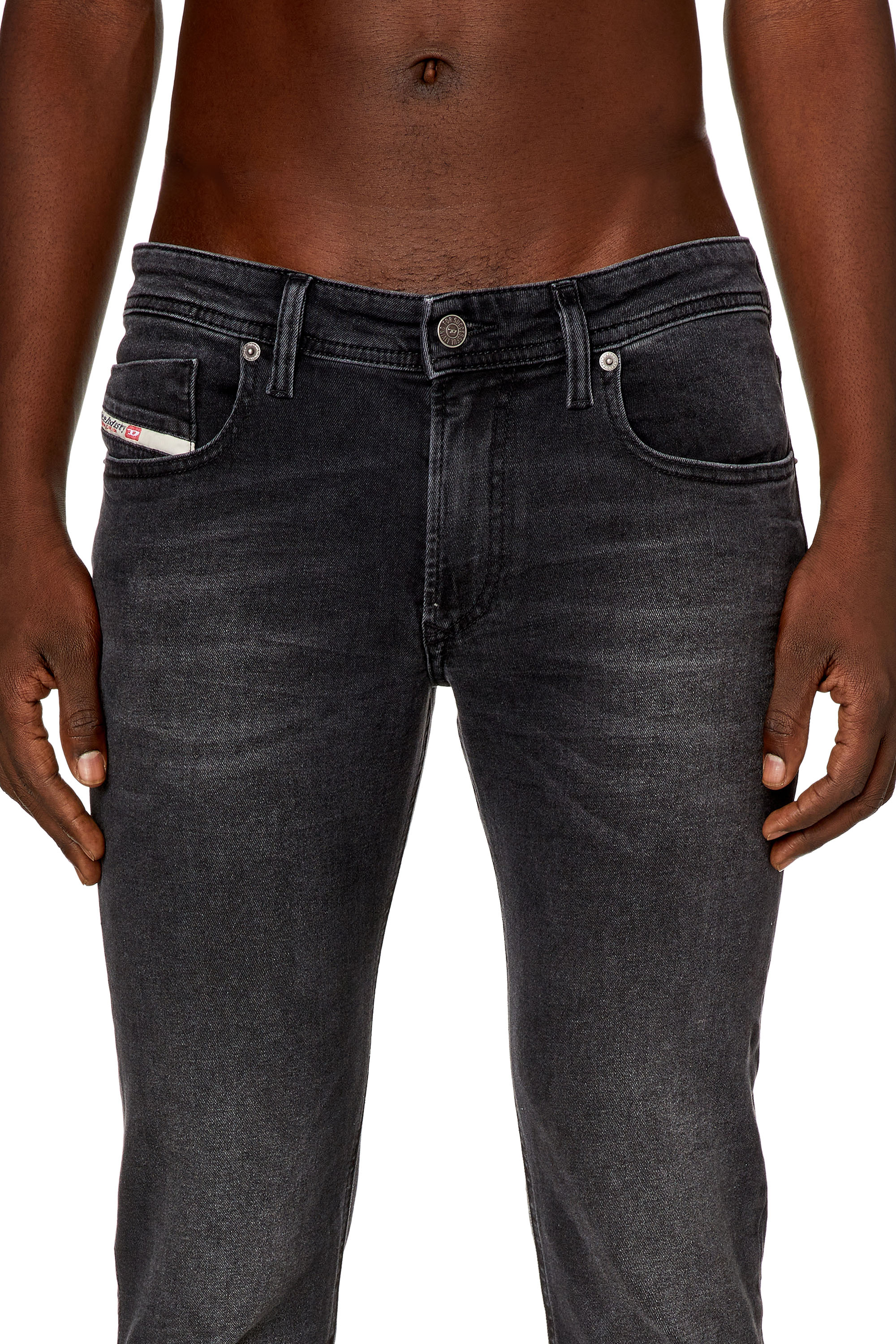 Diesel - Man Skinny Jeans 1979 Sleenker 0PFAS, Black/Dark grey - Image 4