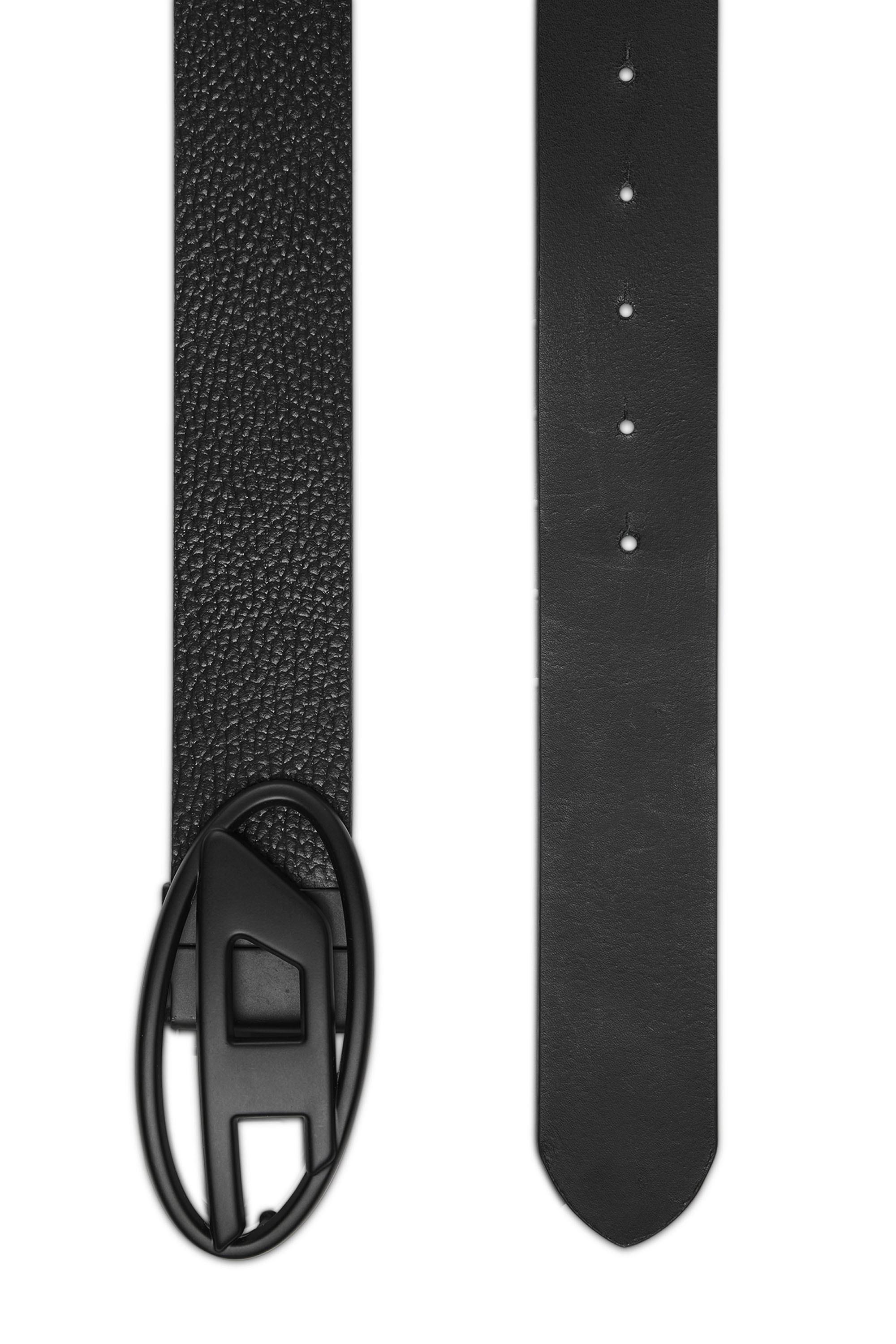 Diesel - B-1DR REV II, Man Reversible leather belt in Black - Image 2