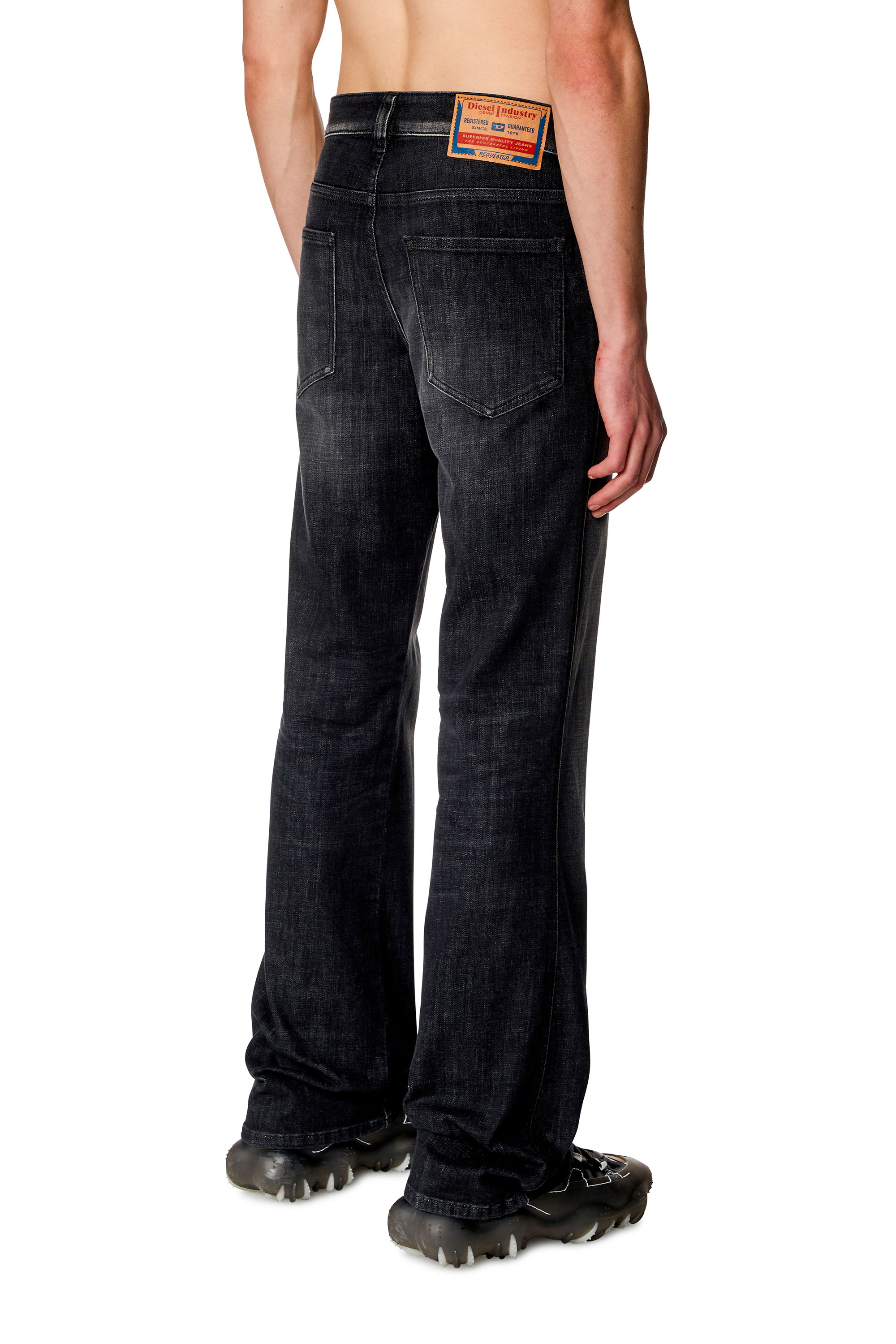 Diesel - Man Bootcut Jeans 1998 D-Buck 09H34, Black/Dark grey - Image 3