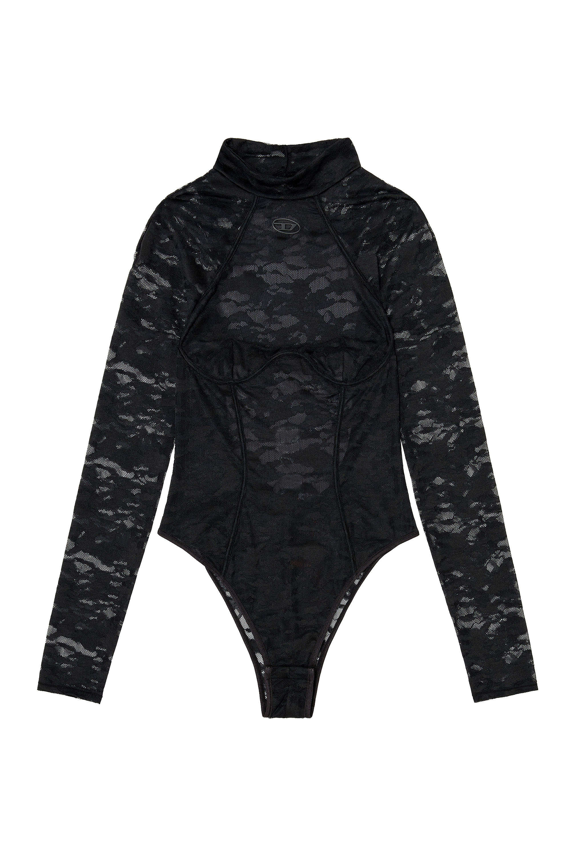 Diesel - VIVIAN-UTLT, Woman's Bodysuit in nylon lace with open back in null - 1