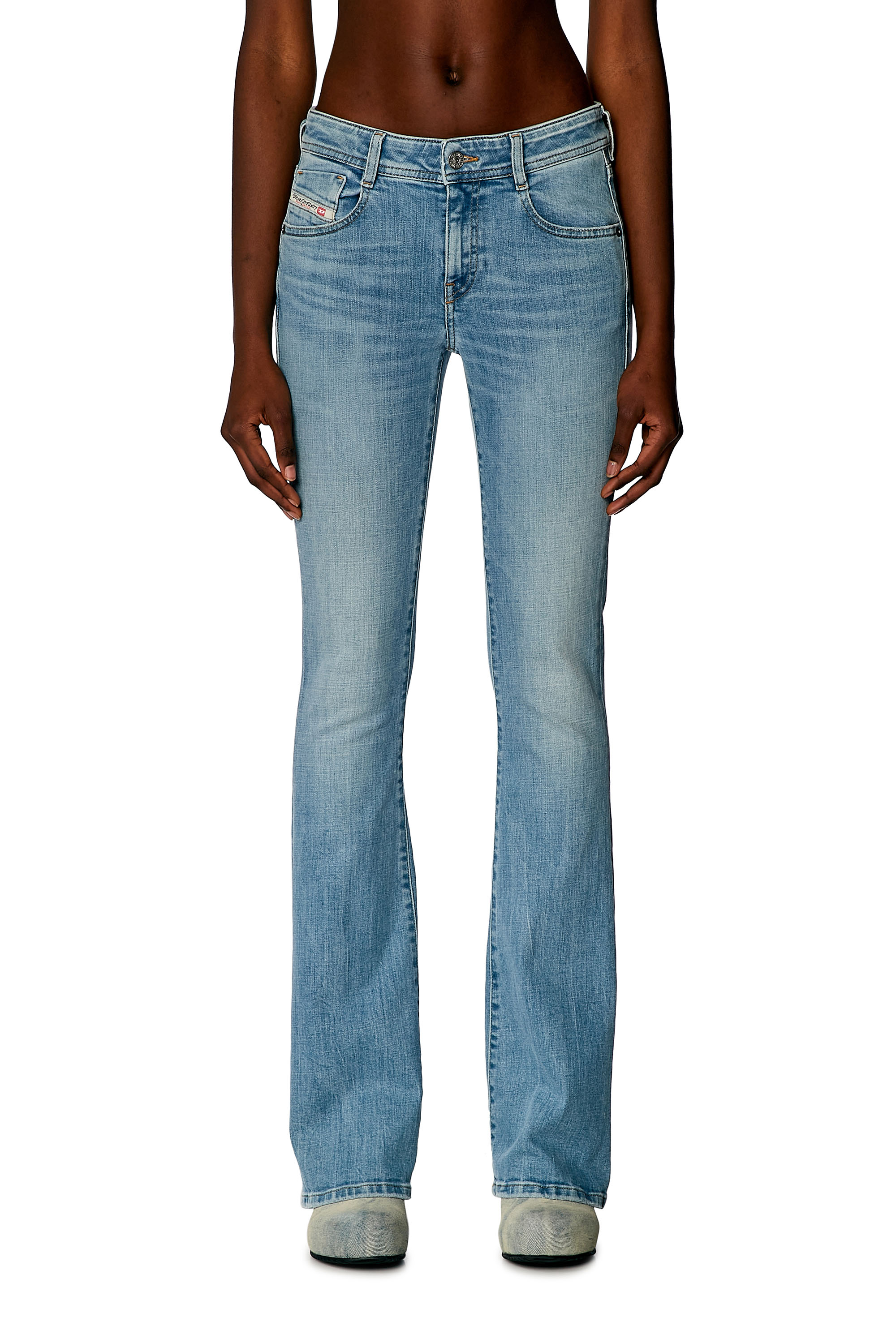 Diesel - Woman Bootcut and Flare Jeans 1969 D-Ebbey 09H61, Light Blue - Image 2