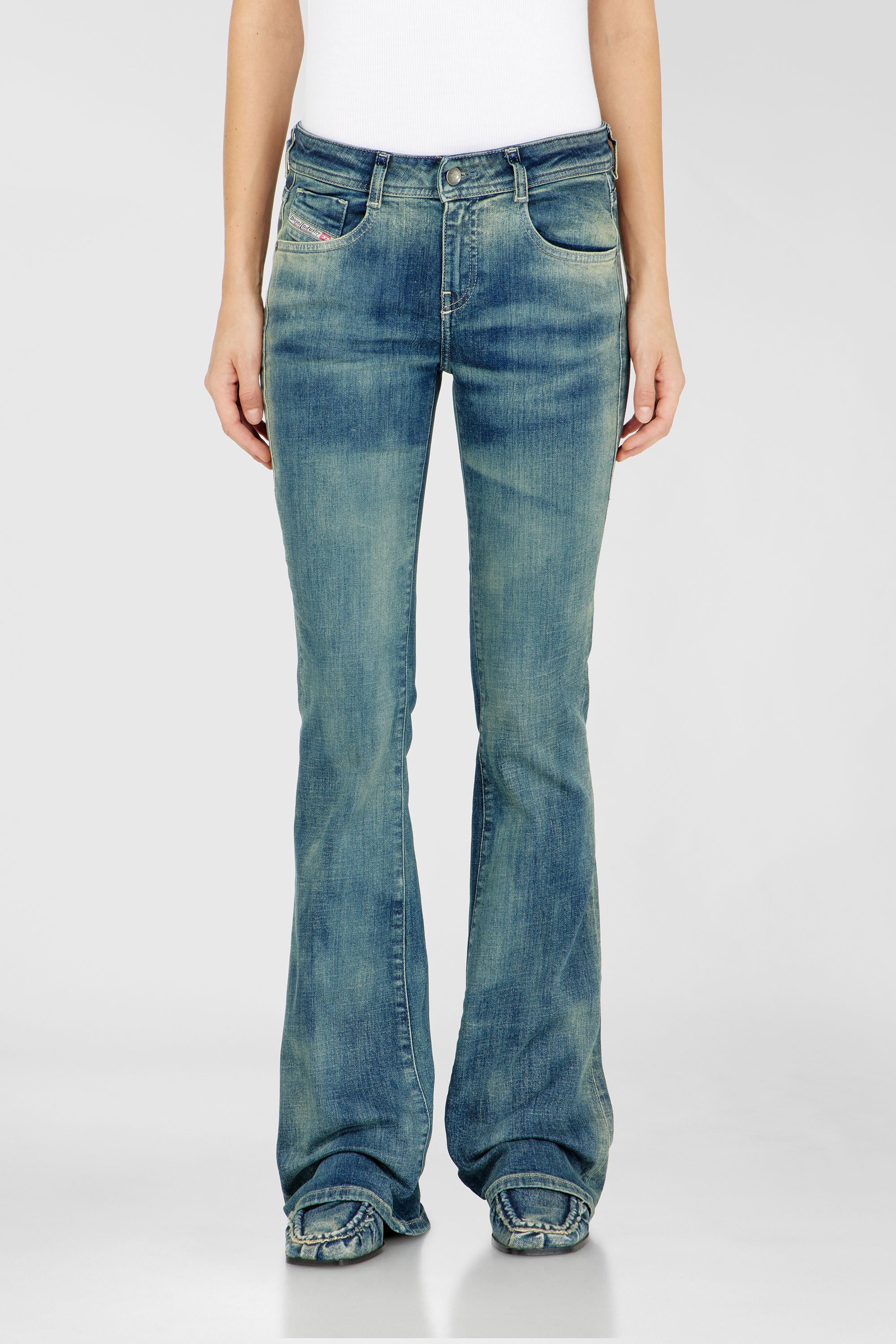Diesel - Woman's Bootcut Jeans 1969 D-Ebbey 09P41, Medium blue - 1
