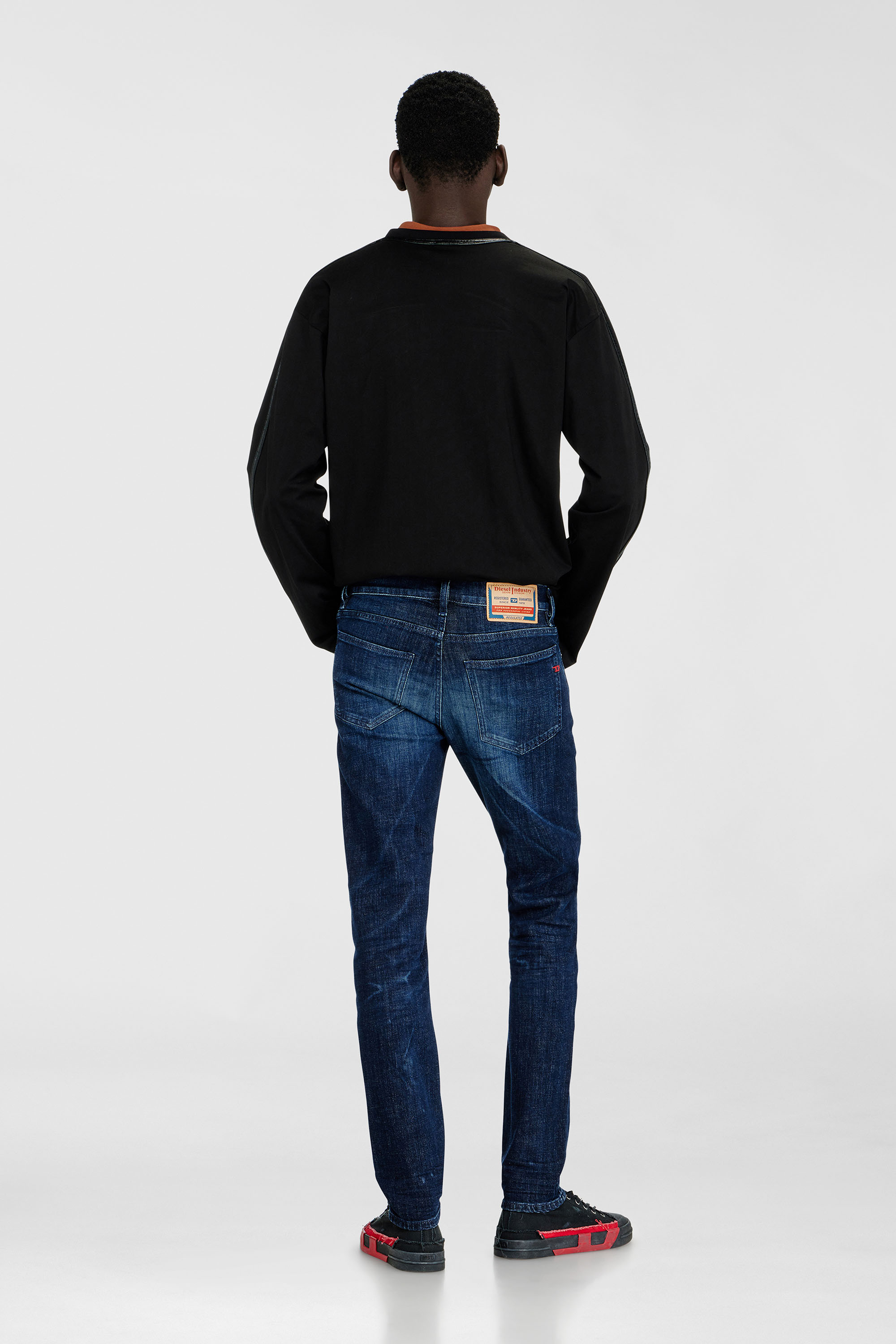 Diesel - Man's Slim Jeans 2019 D-Strukt 0ADBL, Dark Blue - 3