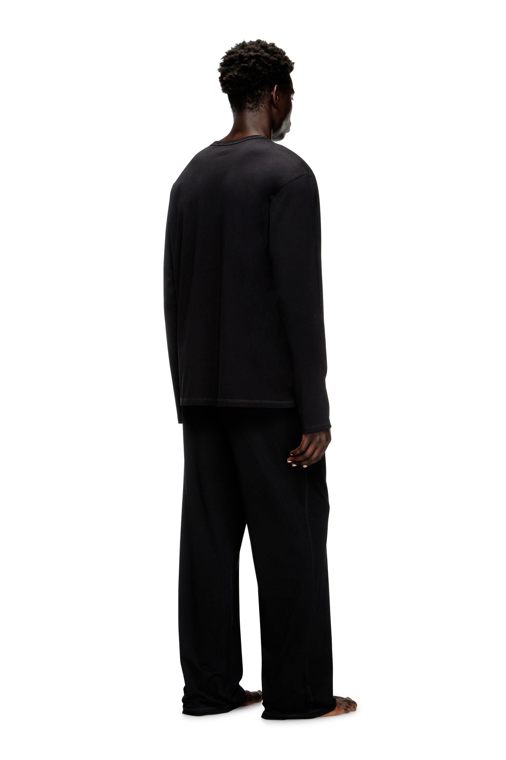 Diesel - SET-ADRIAN-UTLT, Man's Pyjamas in cotton jersey in Black - 2