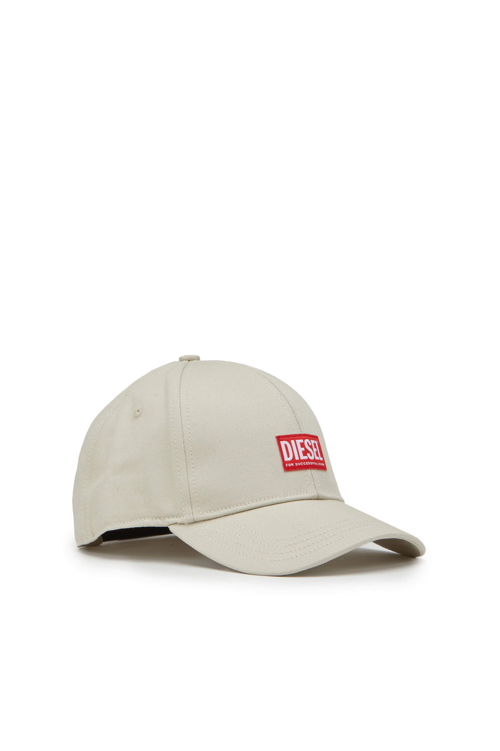 Diesel - CORRY-JACQ, Man Baseball cap with logo patch in Grey - Image 1