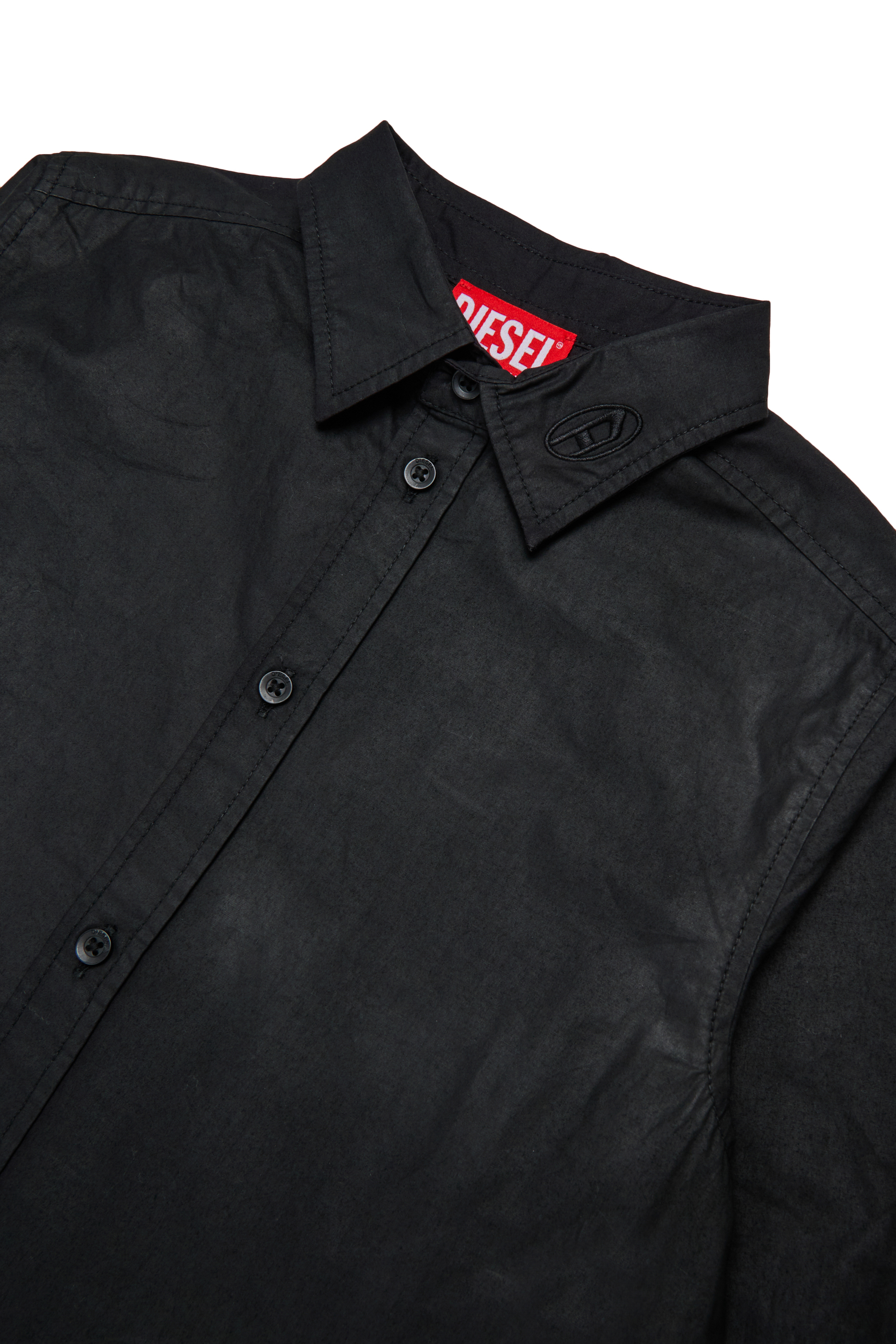 Diesel - CSTANLEYX, Man's Cotton shirt in Black - 3
