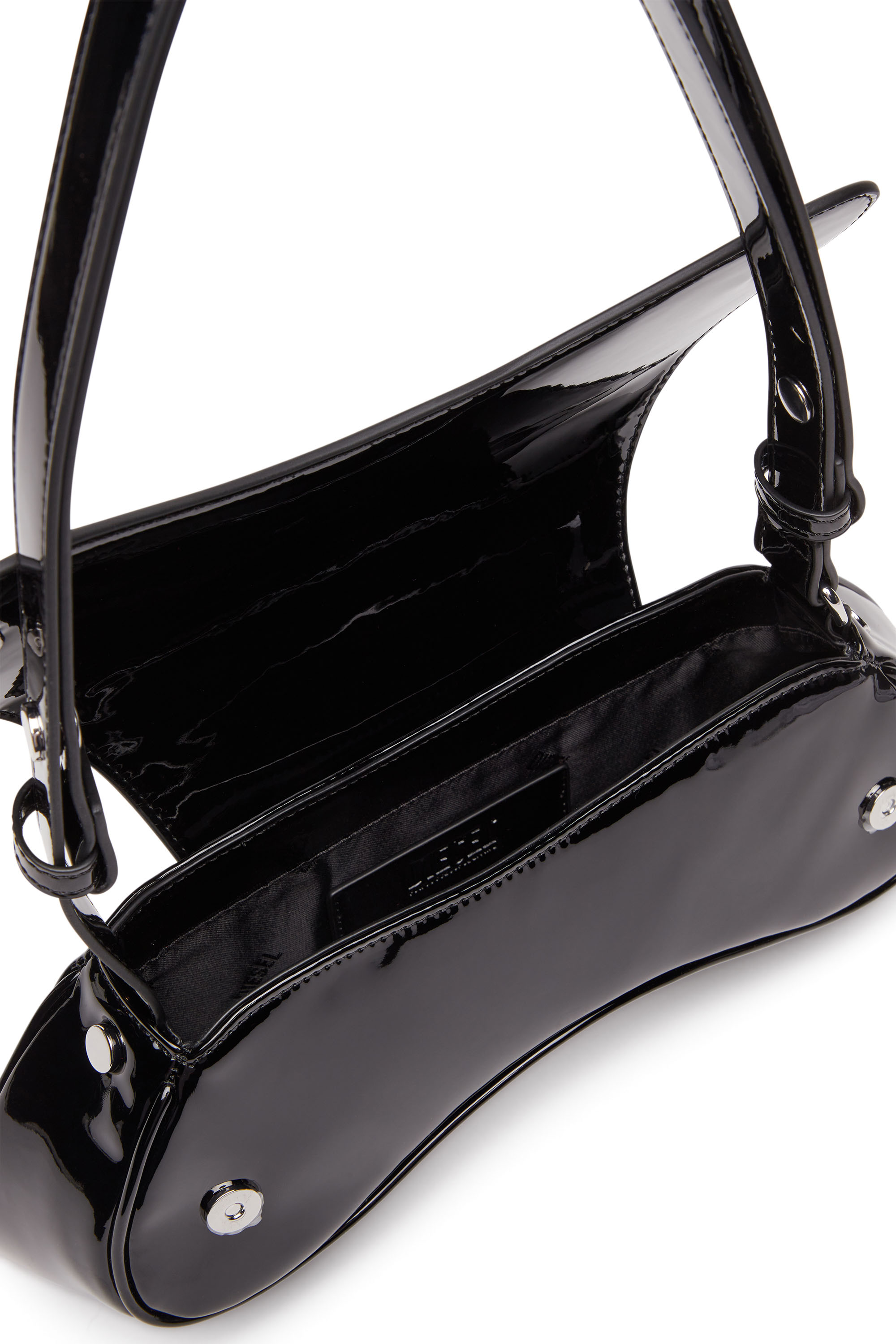 Diesel - PLAY CROSSBODY, Woman Play-Glossy crossbody bag in Black - Image 4